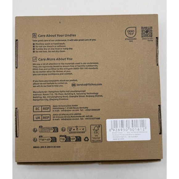 Period Underwear For Women Seamless Bikini Regular Absorbency Leakproof 4pcs-2XL - Picture 16 of 16